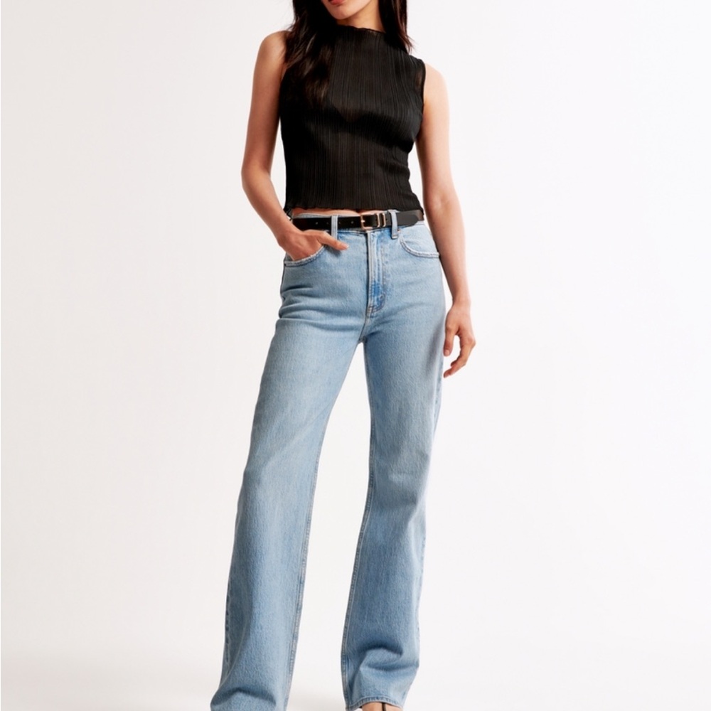 Abercrombie & Fitch 90s relaxed high rise Sz 32  xtra long